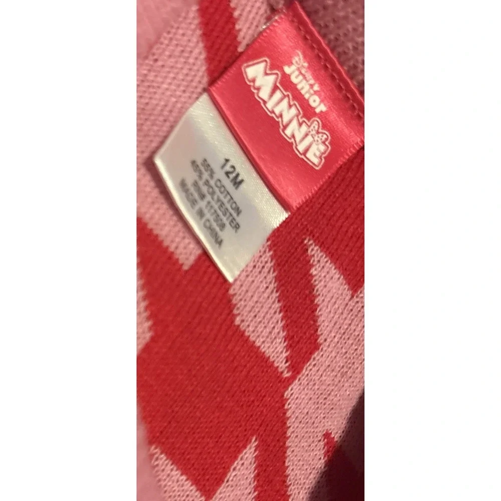 Minnie mouse baby girls size 12 months sweater ruffle sleeves